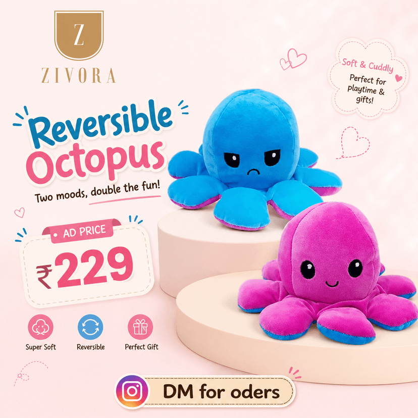 Rivisible octopus teddy